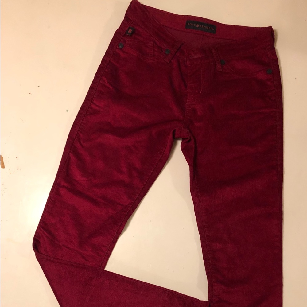 Rock and Republic red cord pant